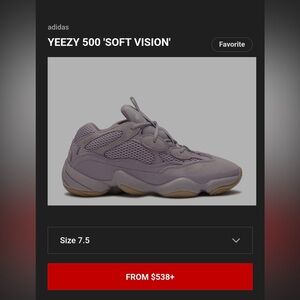 Yeezy 500 Adidas ‘Soft Vision’